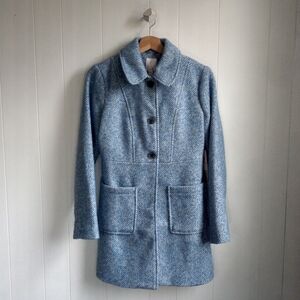 LC Azure Herringbone Peacoat